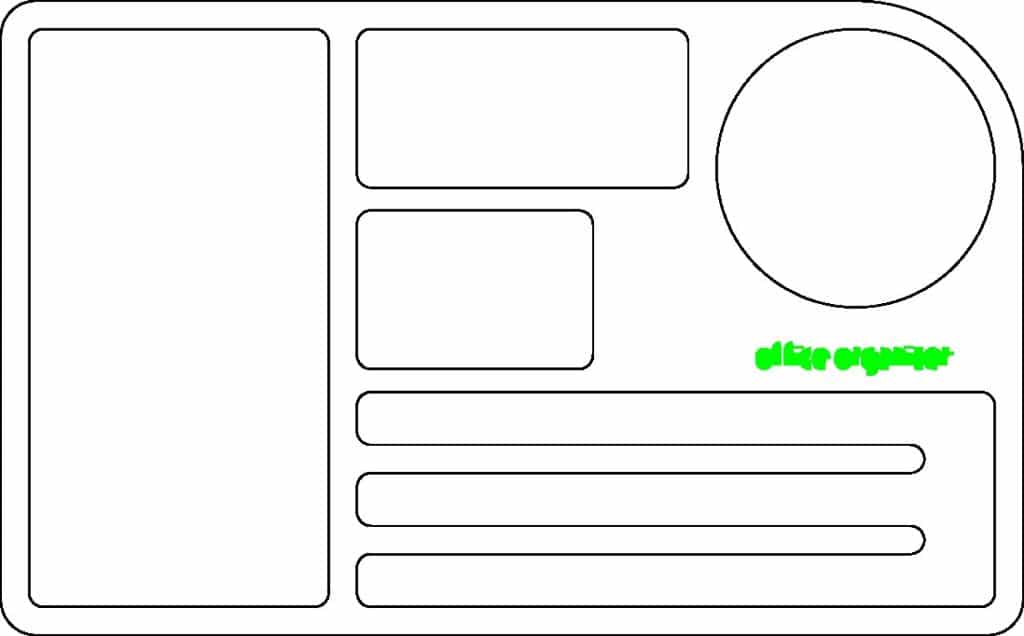 ORGANIZADOR — vector para corte CNC