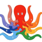 Te compartimos un vector descargable para reproducir un rompecabezas en forma de pulpo. Utiliza tu máquina de corte CNC para la realización de este proyecto.