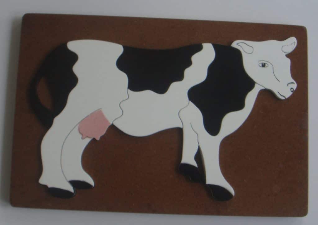 ROMPECABEZAS DE VACA — vector para corte CNC