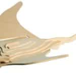 Mantarraya 3D - Vector descarganle para corte CNC y grabado laser gratis | Stanser