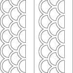 Borde de escamas - Vector descarganle para corte CNC y grabado laser gratis | Stanser