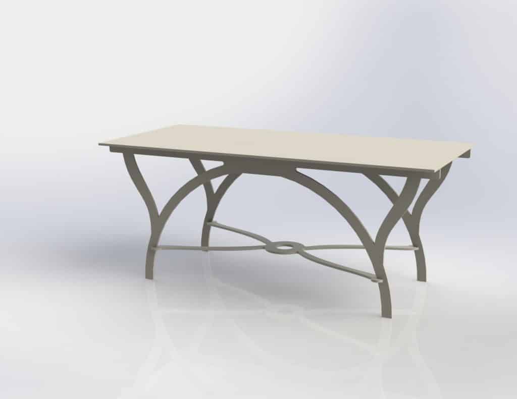 Mesa de centro «Arcos» — vector para corte CNC