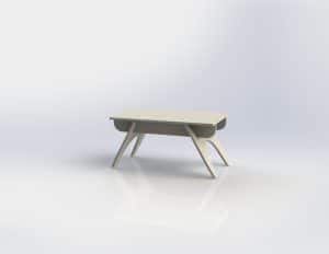 Mesa de centro rectangular