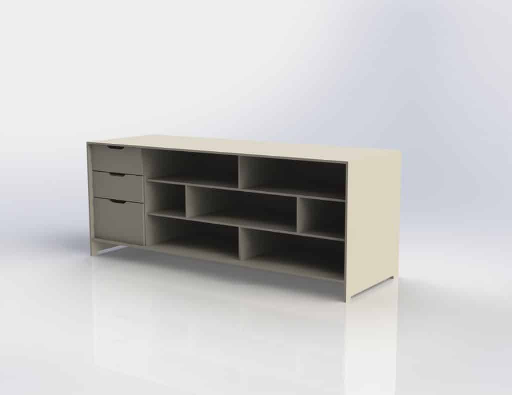 Credenza — vector para corte CNC