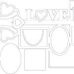 Te compartimos un vector descargable para reproducir un porta retrato llave love. Utiliza tu máquina de corte CNC para la realización de este proyecto.