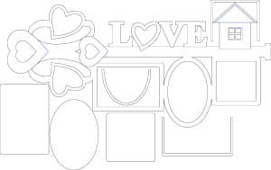 PORTA RETRATO LLAVE LOVE