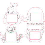 Te compartimos un vector descargable para reproducir portaretratos de animalitos. Utiliza tu máquina de corte CNC para la realización de este proyecto.
