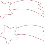 Estrella fugaz - Vector descarganle para corte CNC y grabado laser gratis | Stanser