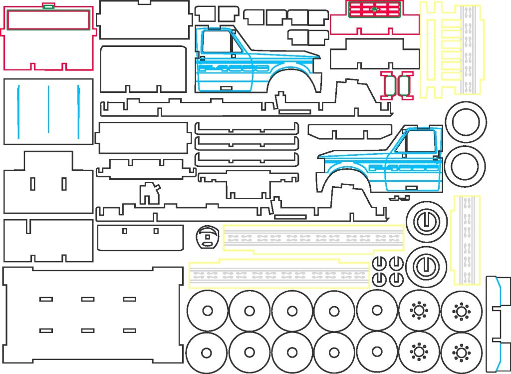 Ford F4000 — vector para corte CNC