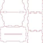 Alcancía "Trapecio" - Vector SVG DXF para CNC Router y Laser CO2 - Descargable gratis | Stanser