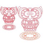 Centro de mesa "Lechuza" - Vector SVG DXF para CNC Router y Laser CO2 - Descargable gratis | Stanser