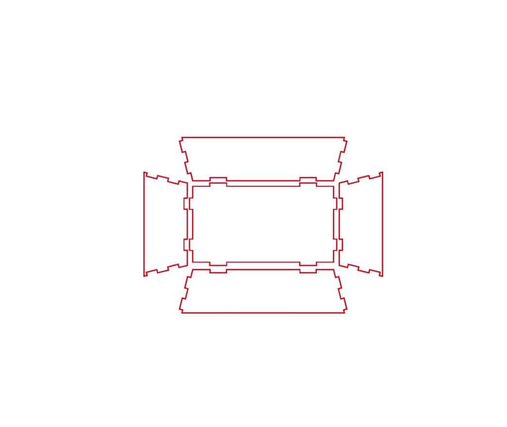 Bandeja pequeña (13x7cm) — vector para corte CNC