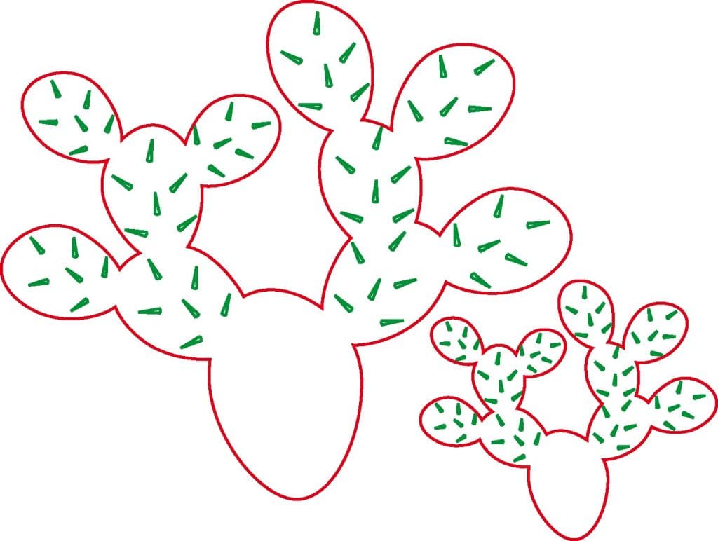 Cactus #3 — vector para corte CNC
