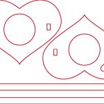 Base para dulces "Corazón" - Vector SVG DXF para CNC Router y Laser CO2 - Descargable gratis | Stanser