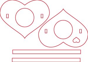 Base para dulces «Corazón»