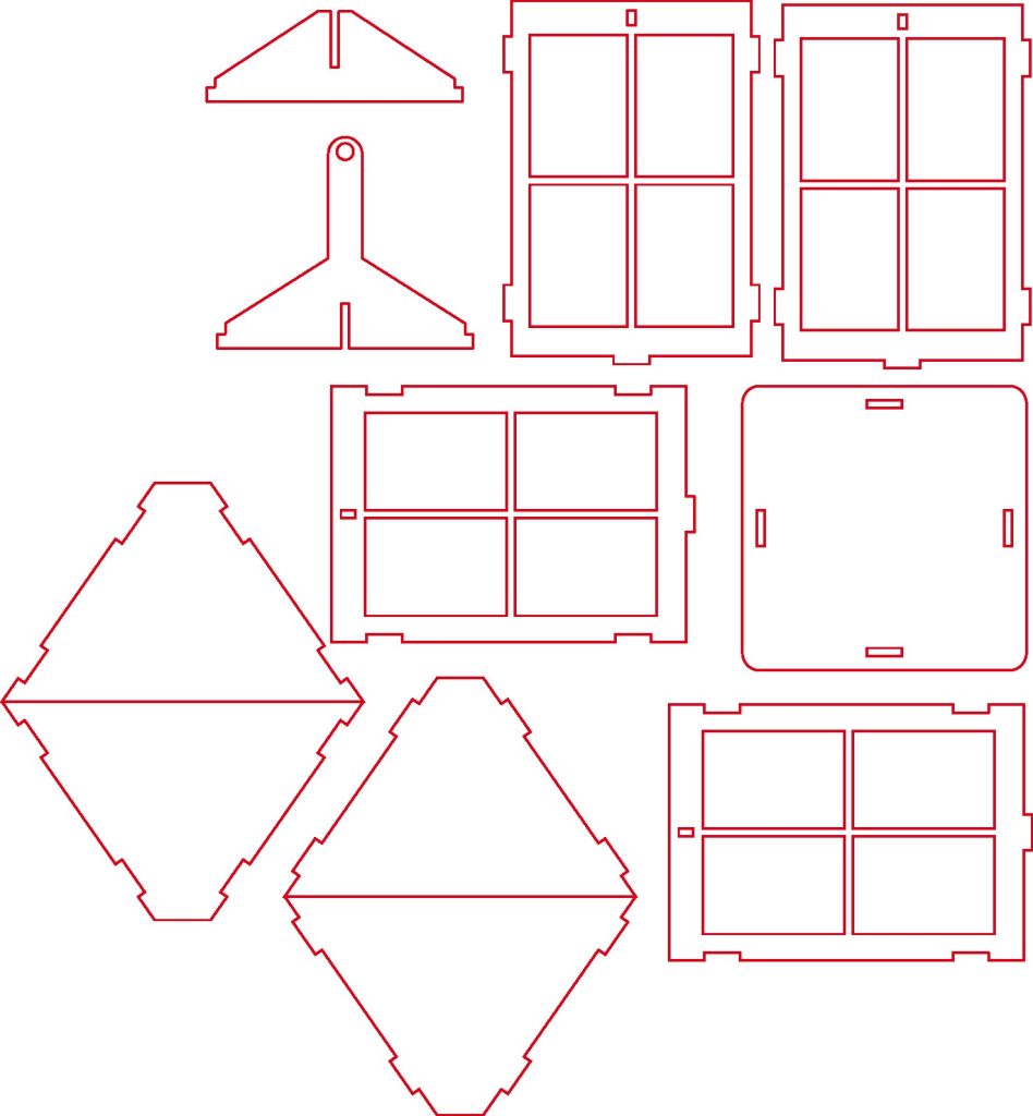 Farol mediano — vector para corte CNC