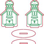 Decoración de mesa "Iglesia" - Vector SVG DXF para CNC Router y Laser CO2 - Descargable gratis | Stanser