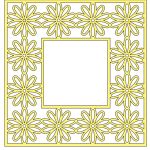 Te compartimos un vector descargable para reproducir un marco cuadrado. Utiliza tu máquina de corte CNC para la realización de este proyecto.