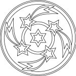 Círculo con estrellas - Vector descarganle para corte CNC y grabado laser gratis | Stanser