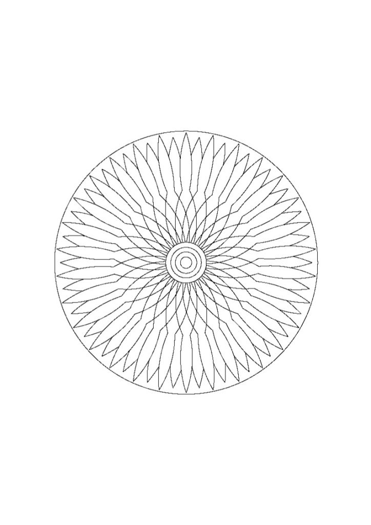 Mandala 95 — vector para corte CNC