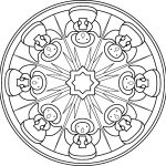 Mandala "ángeles" - Vector descarganle para corte CNC y grabado laser gratis | Stanser