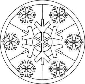 Mandala «Copo de nieve»