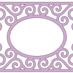 Te compartimos un vector descargable para reproducir un marco ovalado. Utiliza tu máquina de corte CNC para la realización de este proyecto.