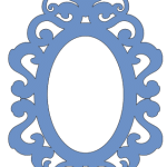 Te compartimos un vector descargable para reproducir un marco ovalado. Utiliza tu máquina de corte CNC para la realización de este proyecto.