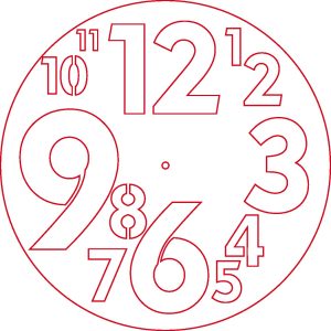 Reloj de números grandes