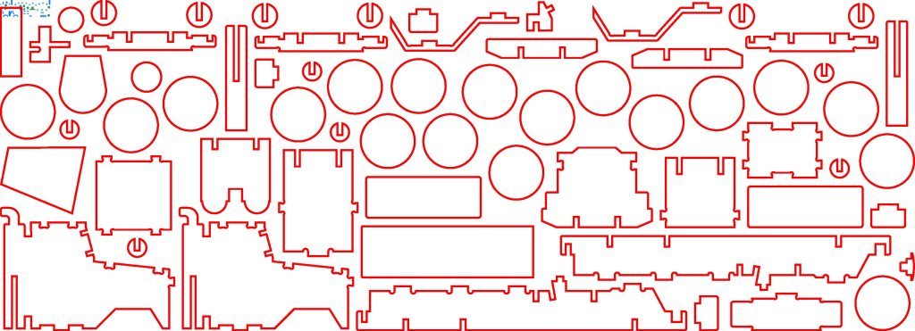 Semi-remolque 3D — vector para corte CNC