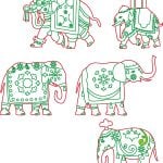Siluetas de elefantes - Vector descarganle para corte CNC y grabado laser gratis | Stanser