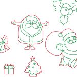 Siluetas navideñas - Vector descarganle para corte CNC y grabado laser gratis | Stanser