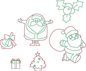 Siluetas navideñas