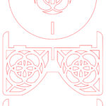 Base para maceta #14 - Vector SVG DXF para CNC Router y Laser CO2 - Descargable gratis | Stanser
