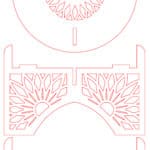Base para maceta #5 - Vector SVG DXF para CNC Router y Laser CO2 - Descargable gratis | Stanser