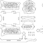 Trineo armable - Vector descarganle para corte CNC y grabado laser gratis | Stanser