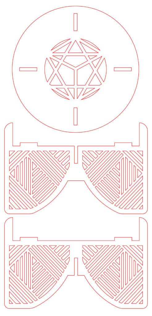 Base para maceta 2 — vector para corte CNC