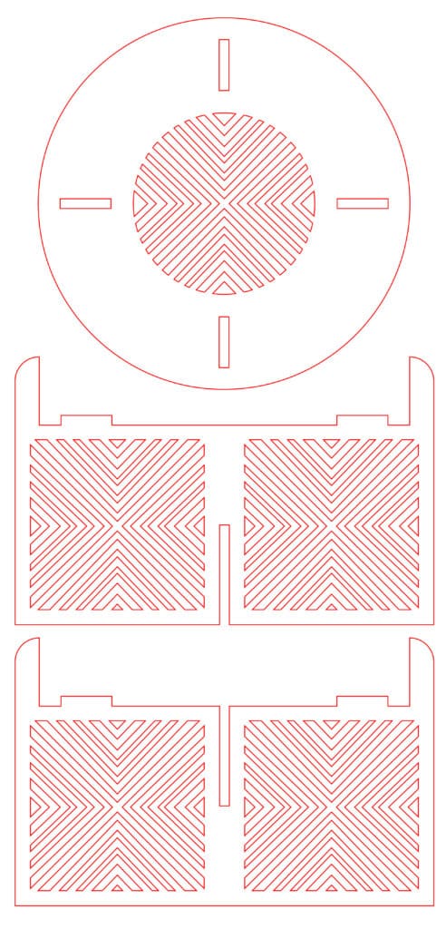 Base para maceta 3 — vector para corte CNC