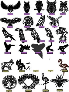Catálogo de animales geométricos 3