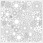Celosía decorada con flores - Vector SVG DXF para CNC Router y Laser CO2 - Descargable gratis | Stanser
