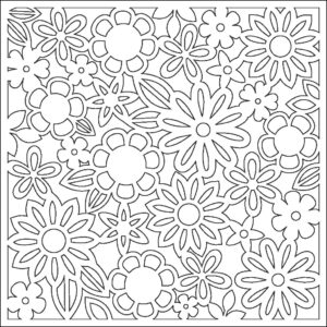 Celosía decorada con flores