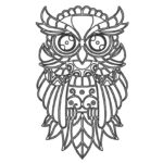 Mandala de Búho - Vector descarganle para corte CNC y grabado laser gratis | Stanser