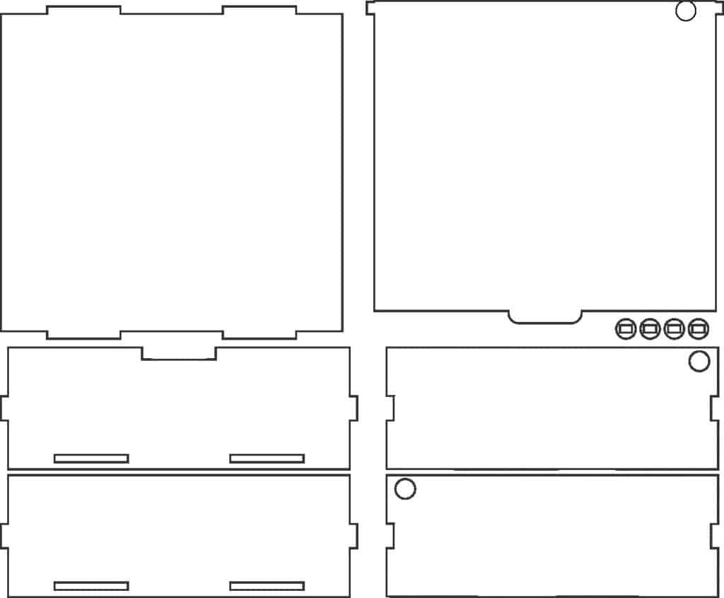 Caja pequeña — vector para corte CNC