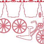 Candybar "Bicicleta" - Vector SVG DXF para CNC Router y Laser CO2 - Descargable gratis | Stanser