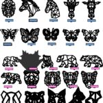 Catálogo de animales geométricos 2 - Vector descarganle para corte CNC y grabado laser gratis | Stanser