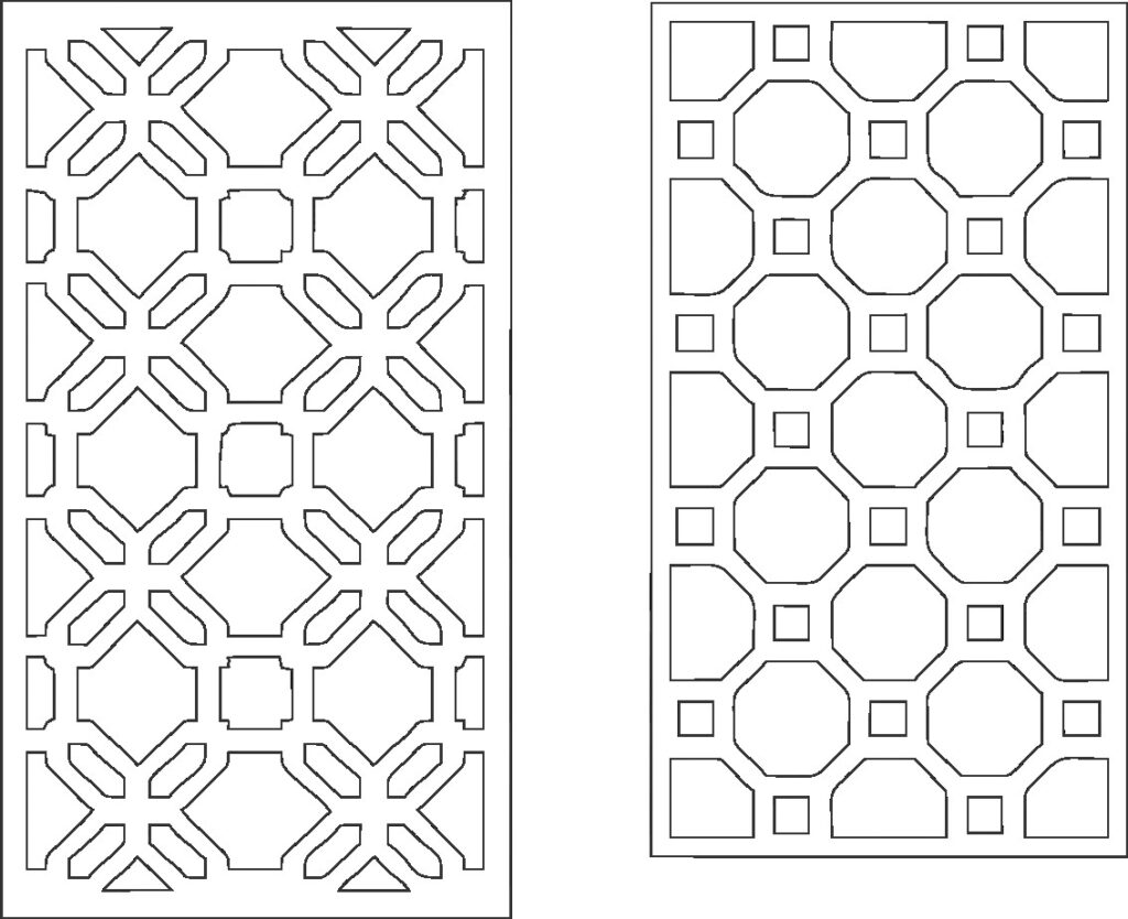 Celosías — vector para corte CNC