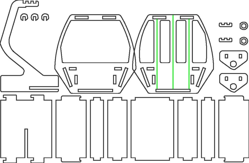 Góndola — vector para corte CNC