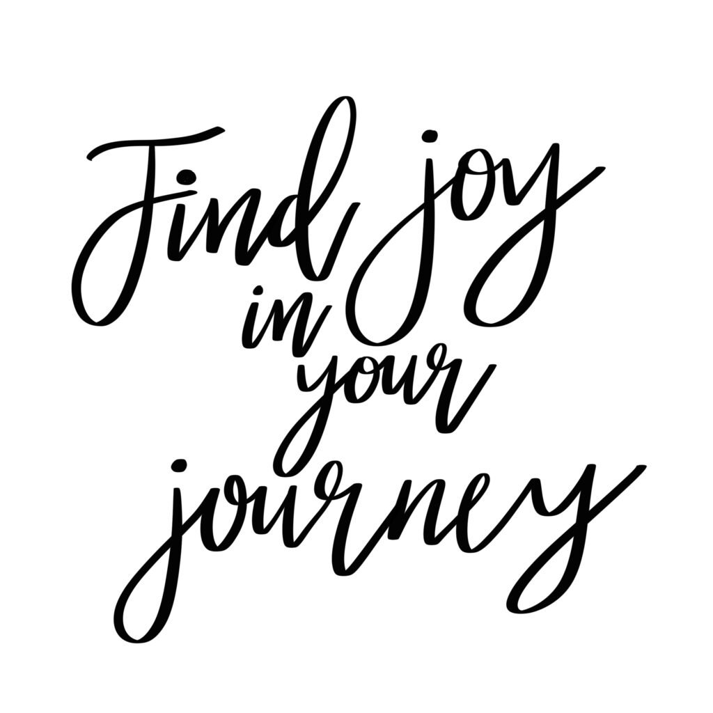 Frase «Find joy in» — vector para corte CNC