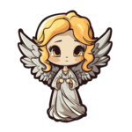 vector descargable para reproducir la imagen de una niña ángel 1. Utiliza tu máquina de corte CNC para la realización de este proyecto.