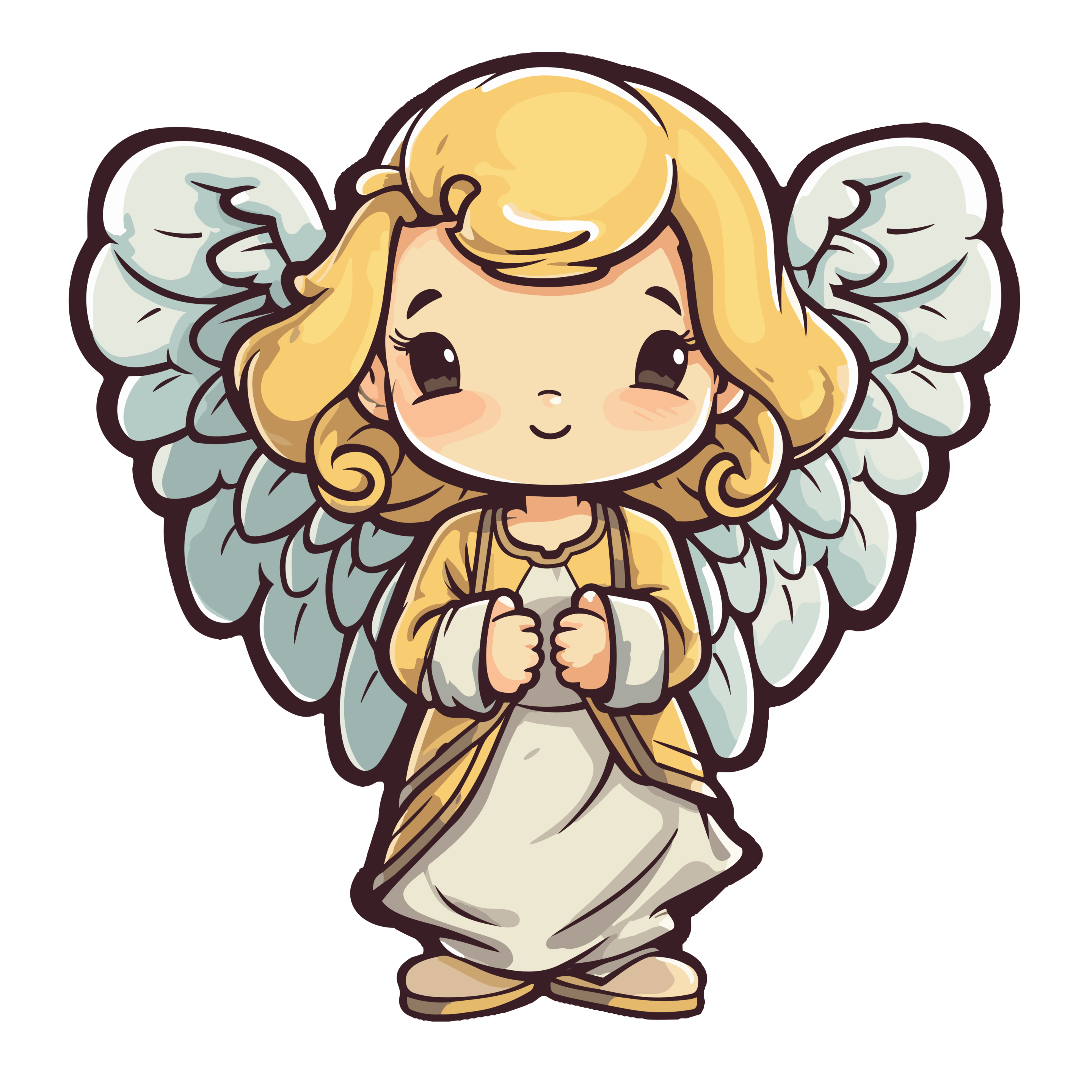 vector descargable para reproducir la imagen de una niña ángel 2. Utiliza tu máquina de corte CNC para la realización de este proyecto.